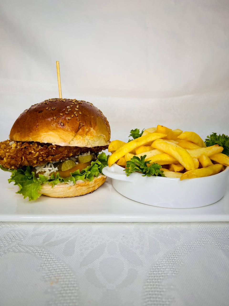 PANED CHICKEN BURGER