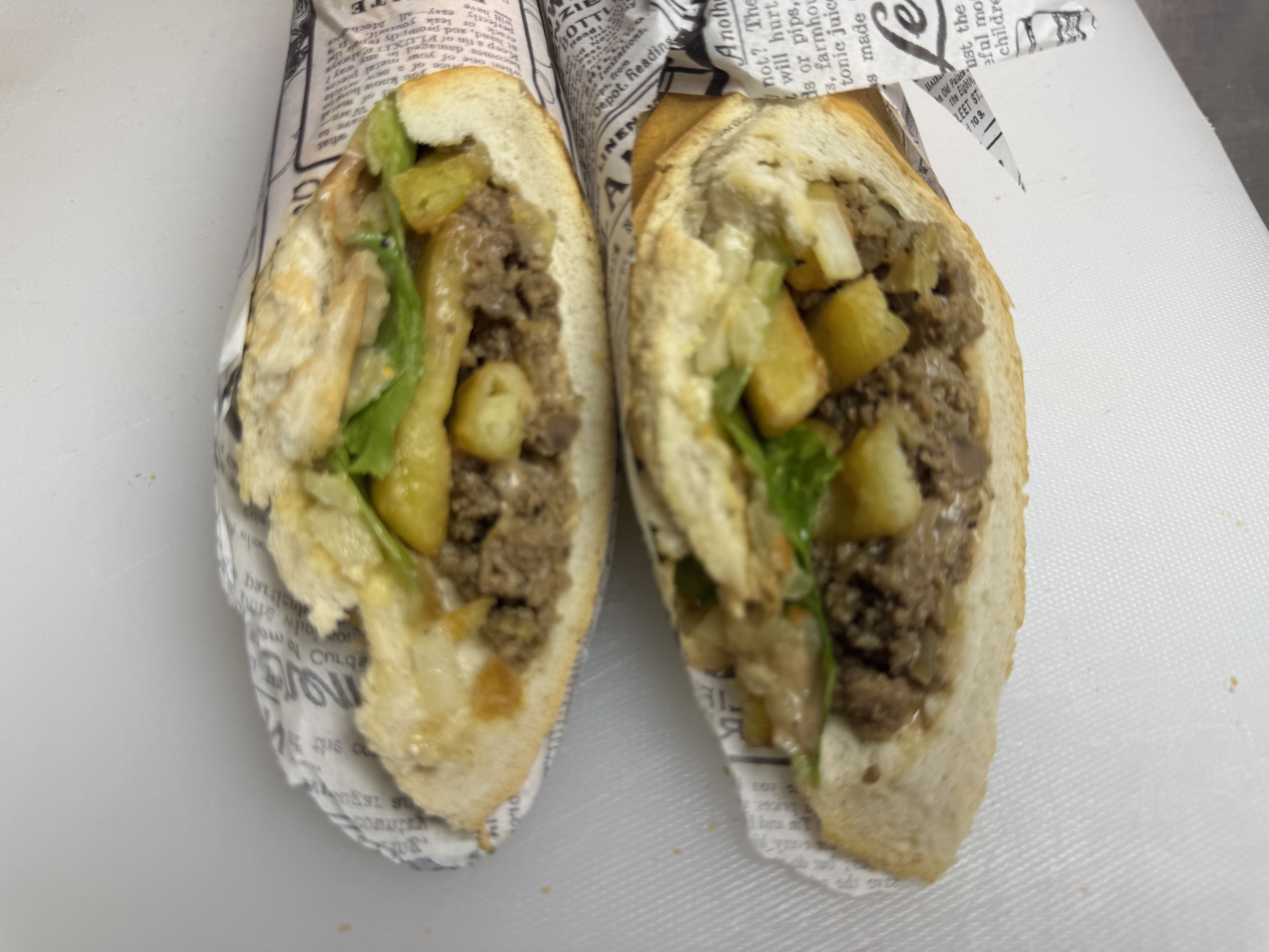 SANDWICH À LA VIANDE HACHEE